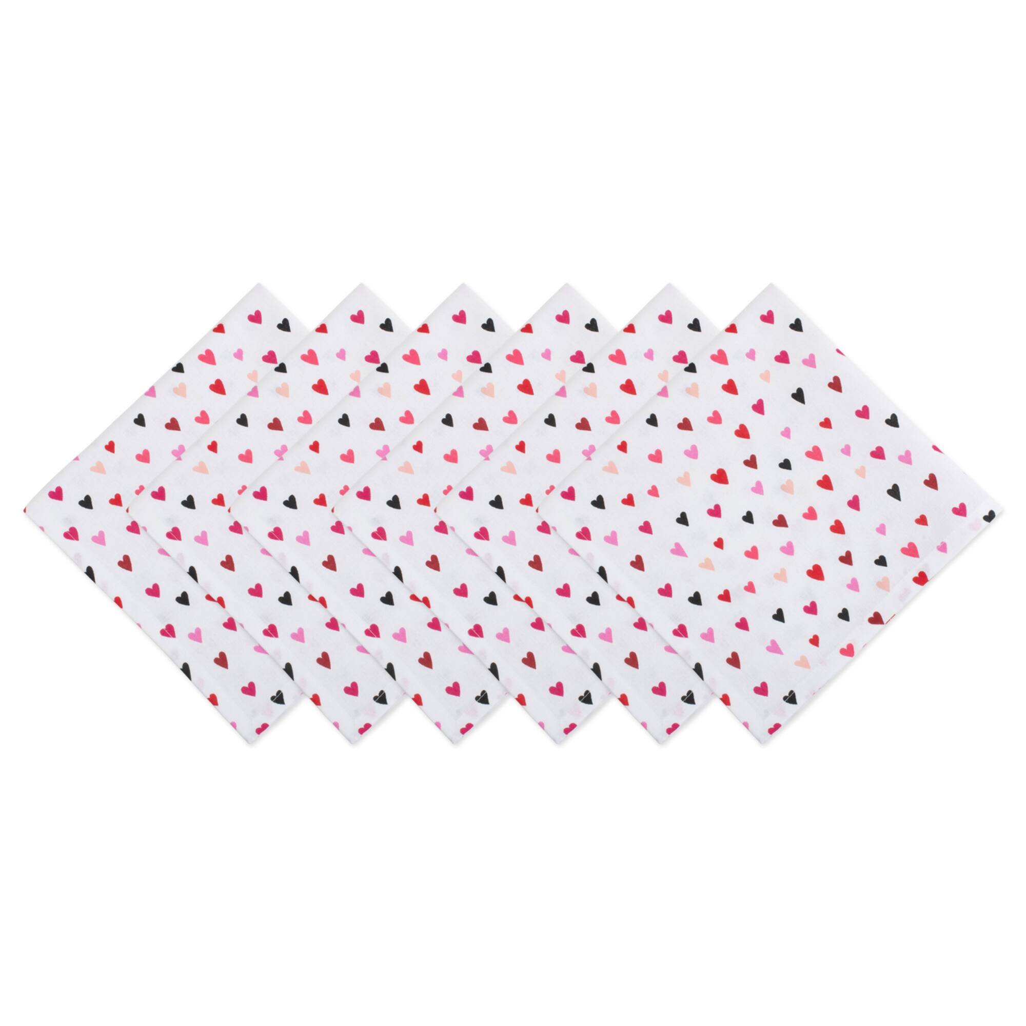 DII® Confetti Hearts Print Napkins, 6ct.
